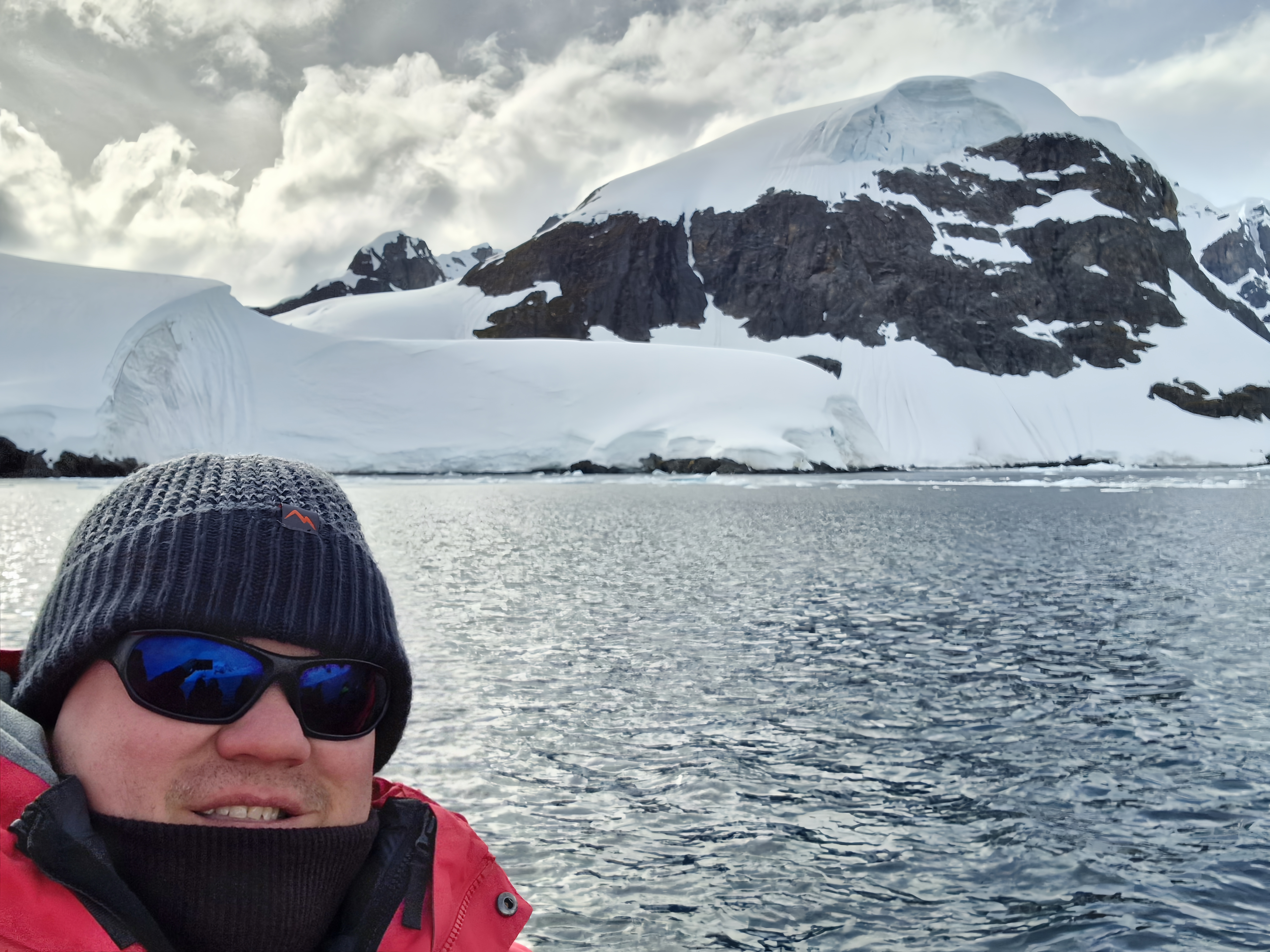 Keith from Swoop and the stunning scenery of Antarctica