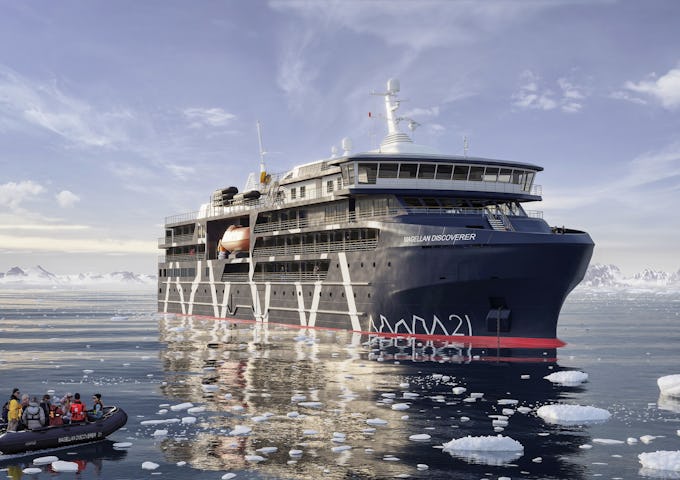 Magellan Discoverer Antarctic ship render CGI