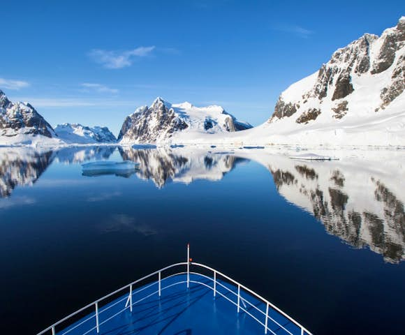 Bow views from Ocean Nova, Antarctic Vessel 