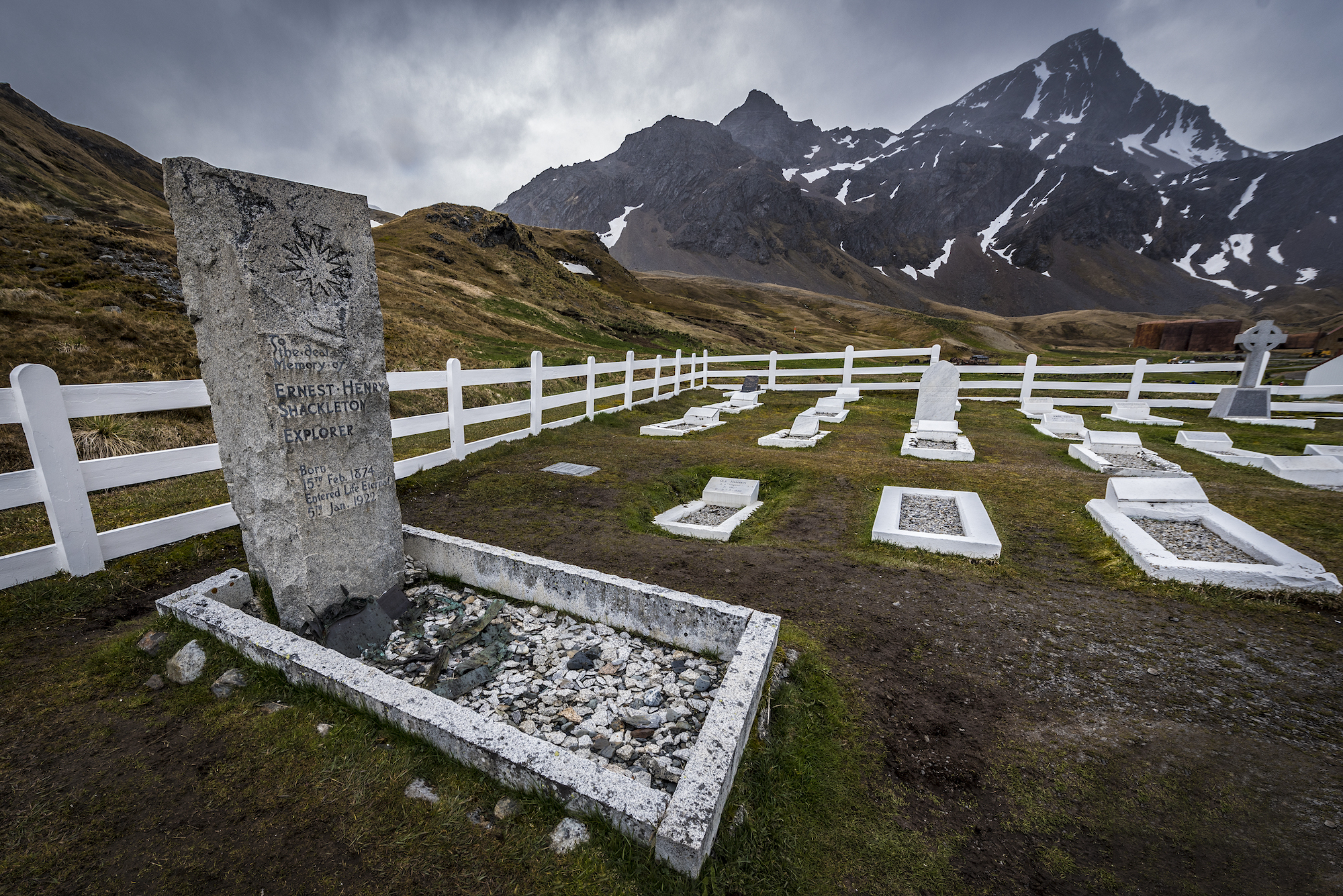 Shackleton's grave in South Georgia 