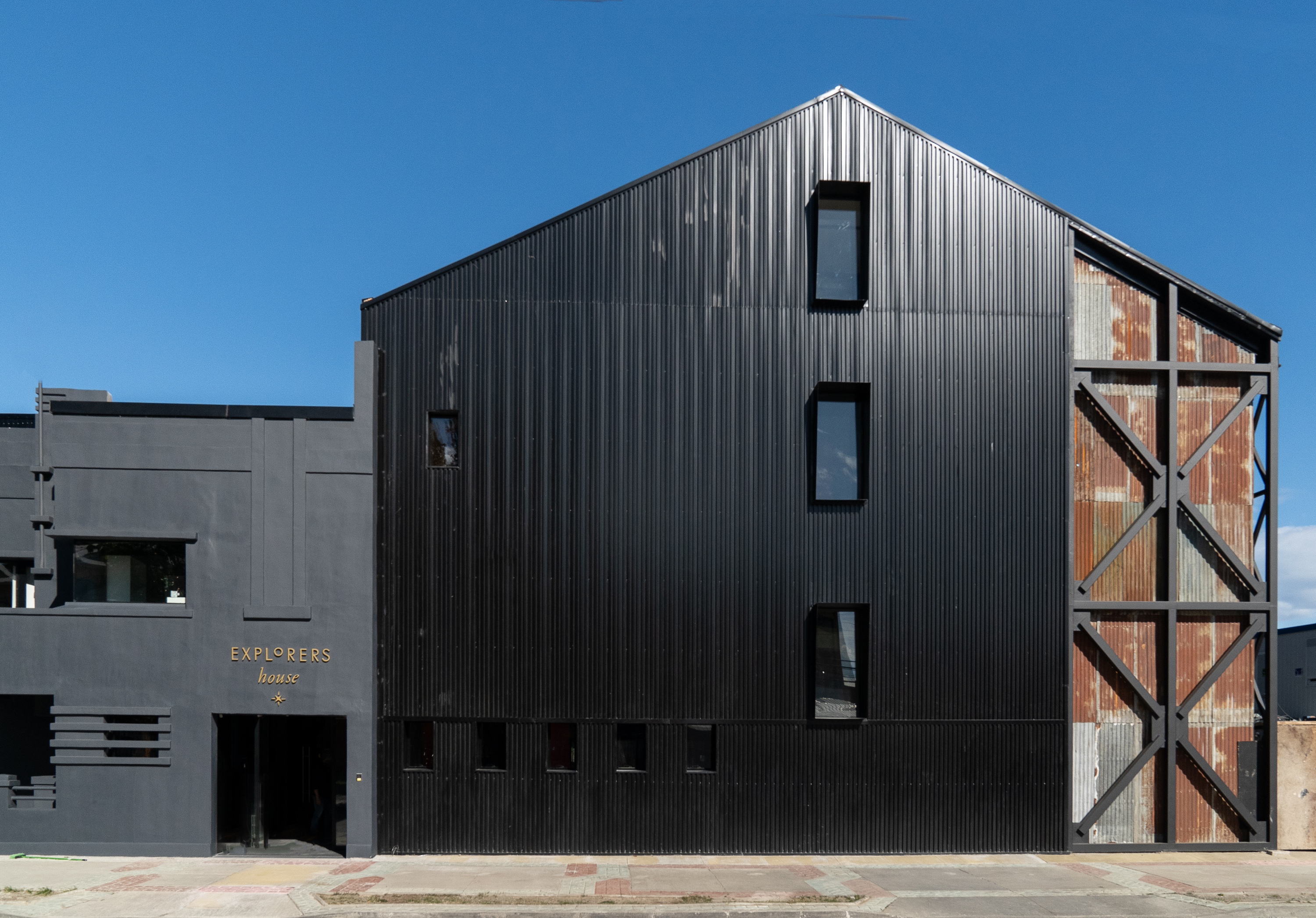 The front of Explorers House in Punta Arenas, an exclusive club for air-cruise guests