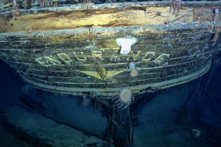 Wreck of Shackleton's ship Endurance beneath the Weddell Sea