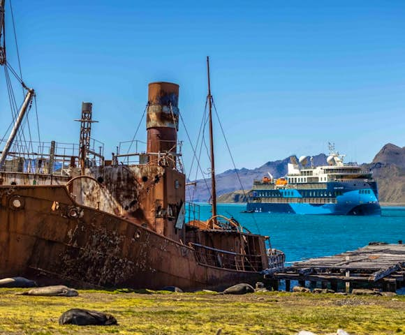 Ocean Victory, Antarctic vessel, South Georgia 