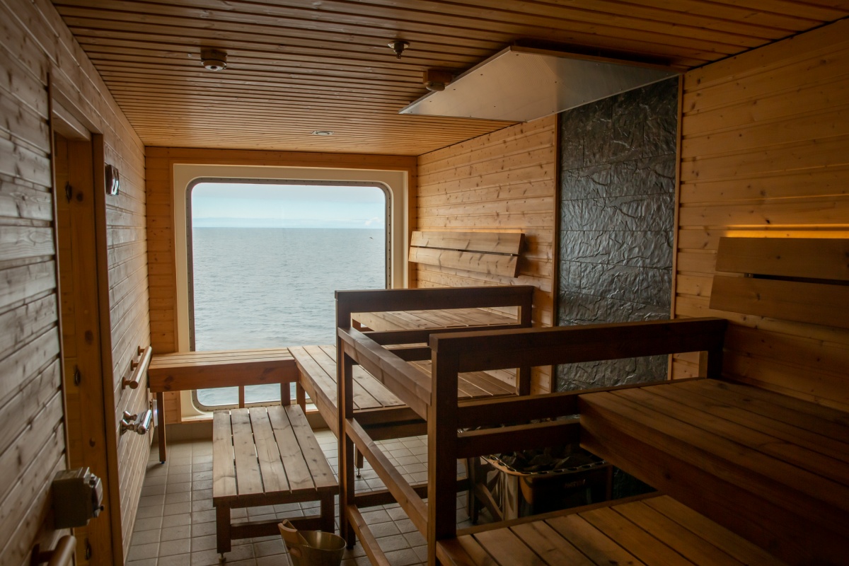Sauna on the Sylvia Earle