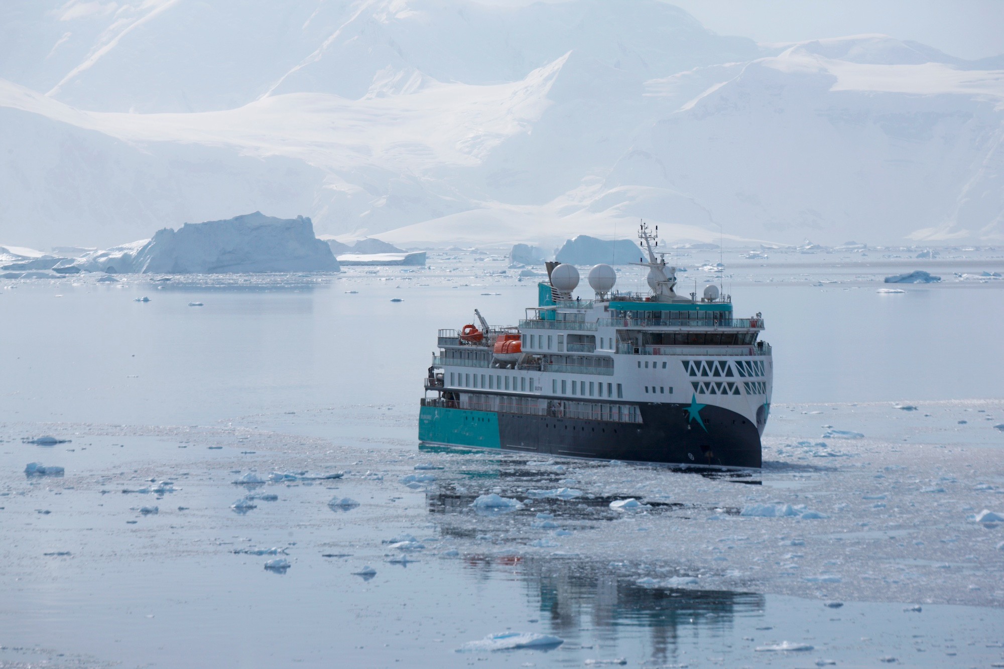 Sylvia Earle at Neko Harbour in Antarctica 