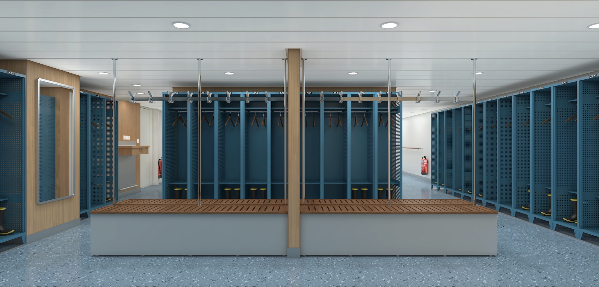The Antarctic ship Douglas Mawson's Mudroom in CGI