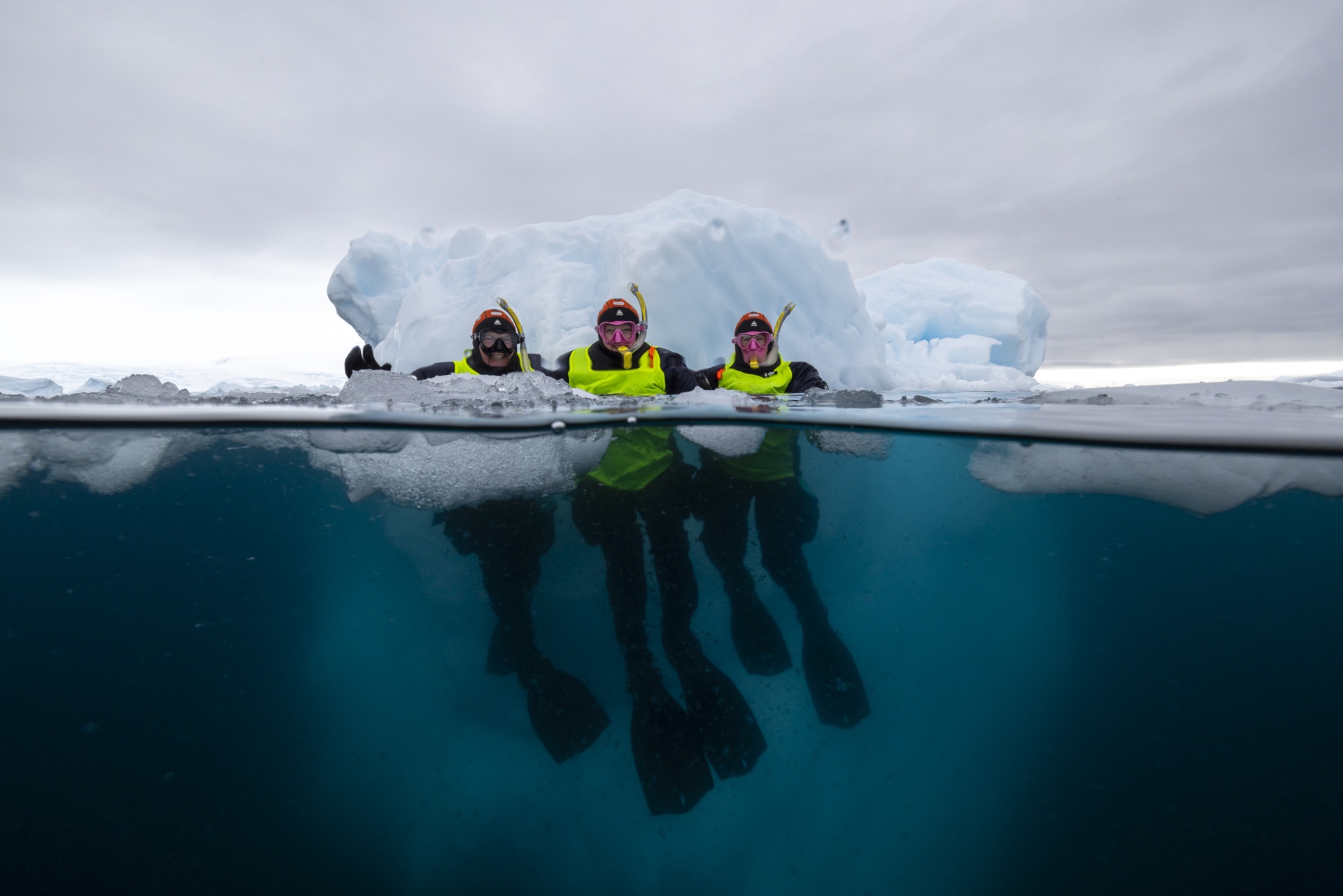 Snorkelling at Portal Point, Antarctica