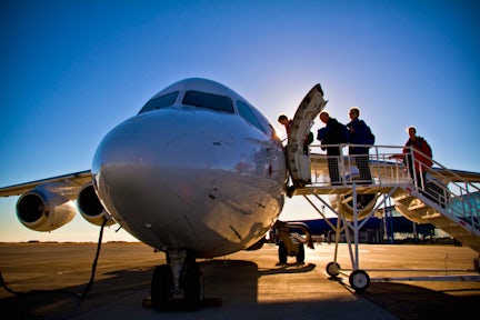 Flying to Antarctica, Boarding the plane for King George Island