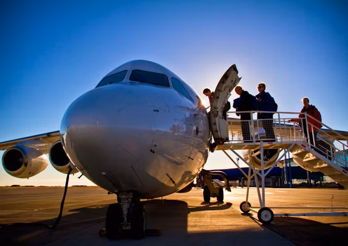 Flying to Antarctica, Boarding the plane for King George Island