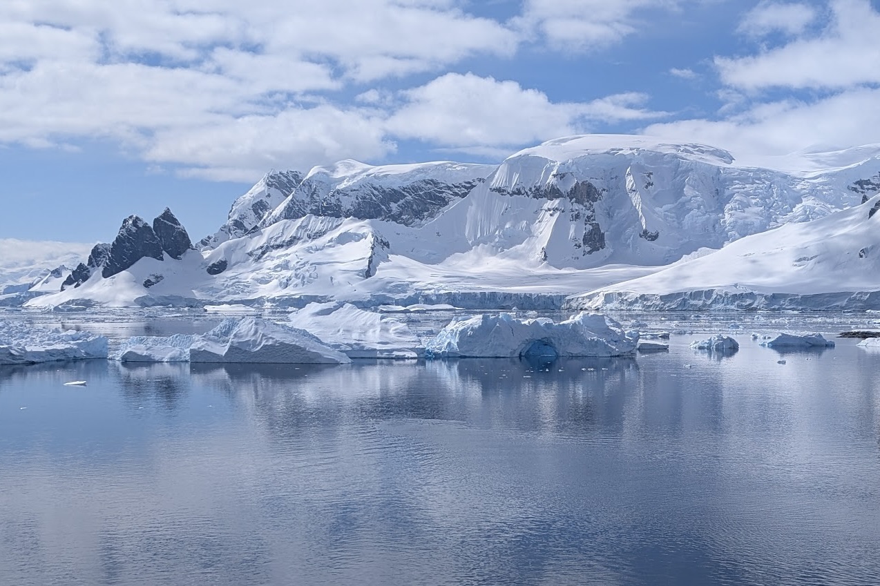 Ice formations off Danco Island, Antarctica