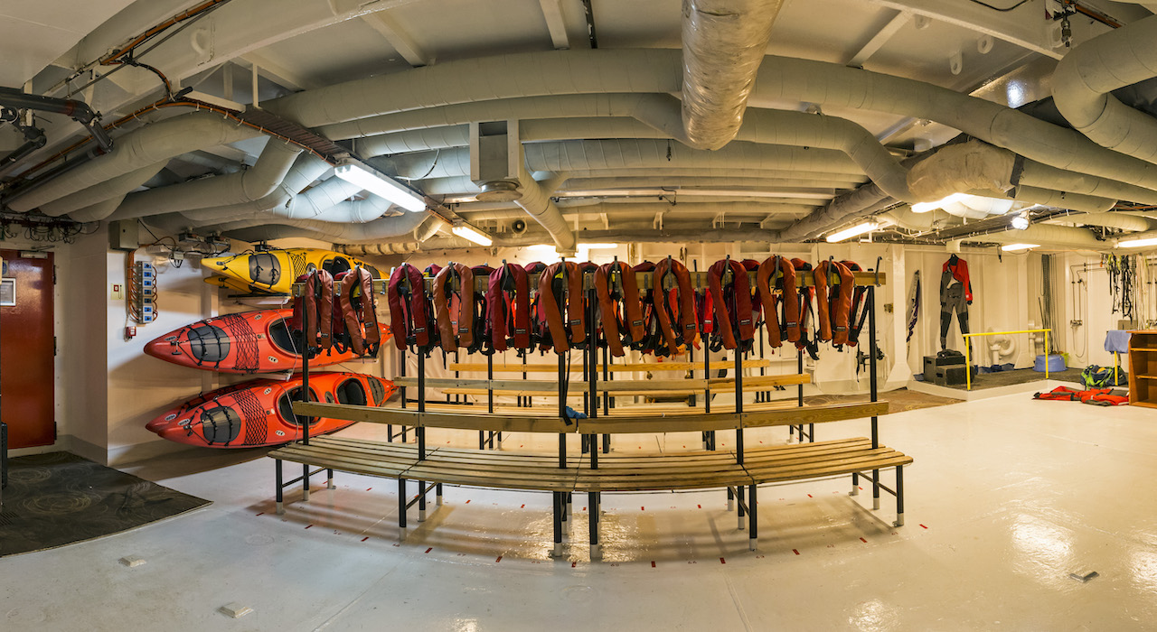 Mudroom on the MS Expedition