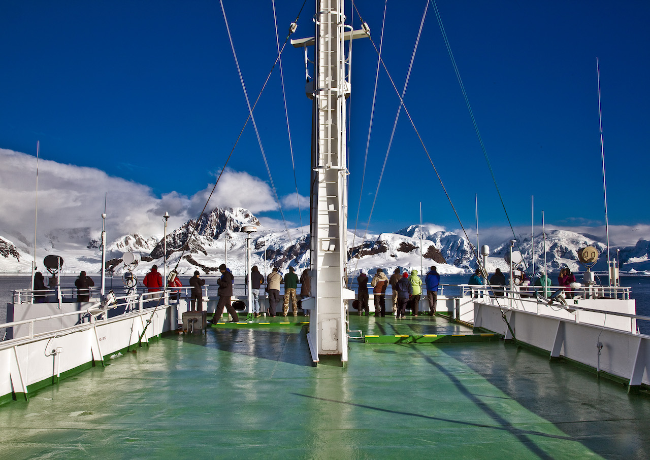 Top deck of the MS Expedition