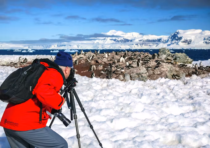 Photography at George's Point, Antarctica