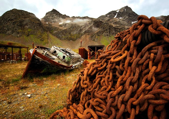 The ships' graveyard of Grytviken, South Georgia