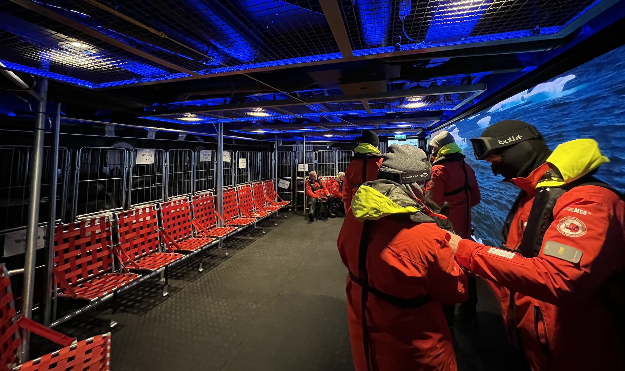 Roald Amundsen's expedition mudroom in Antarctica 