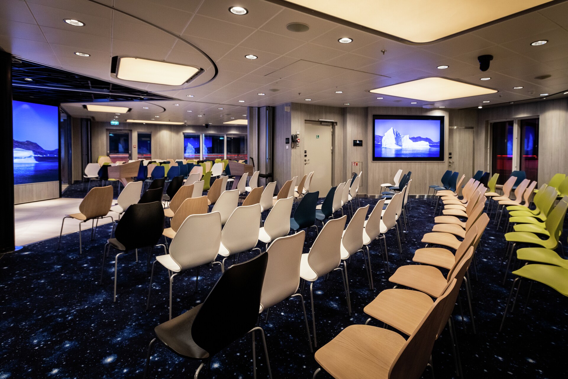 Roald Amundsen's lecture hall in Antarctica 