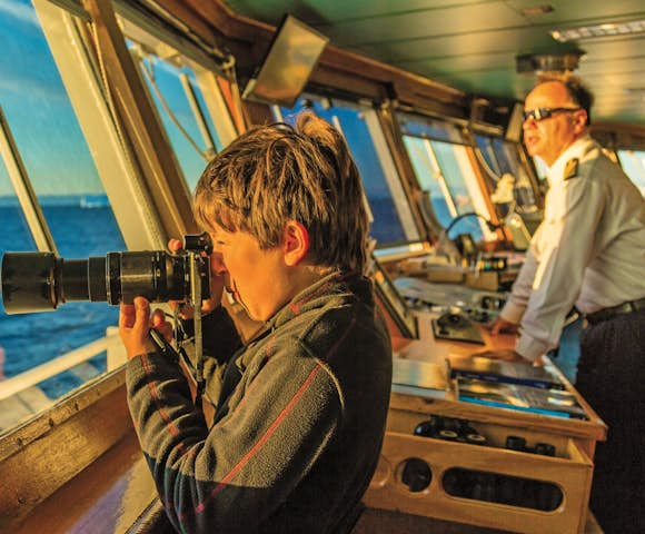 Bridge onboard NG Explorer, Antarctic vessel