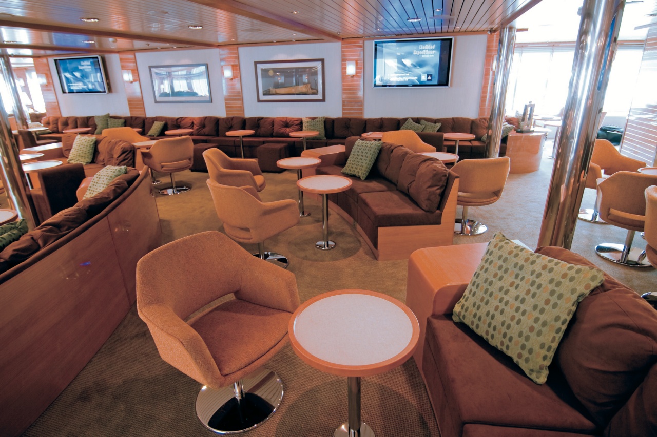 Lounge onboard NG Explorer, Antarctic vessel