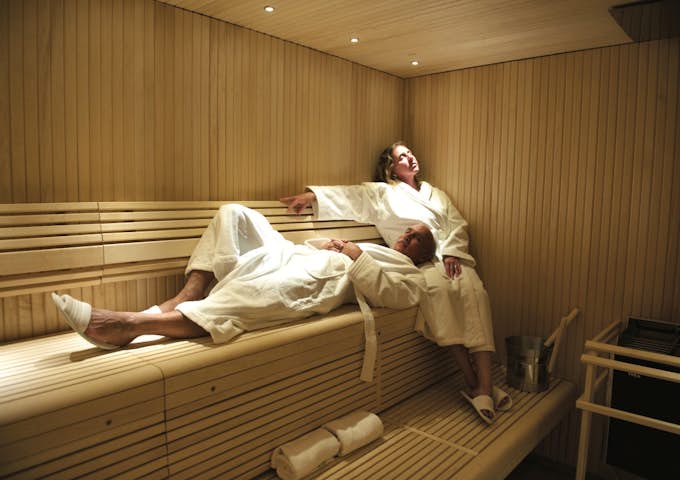 Sauna onboard NG Explorer, Antarctic vessel