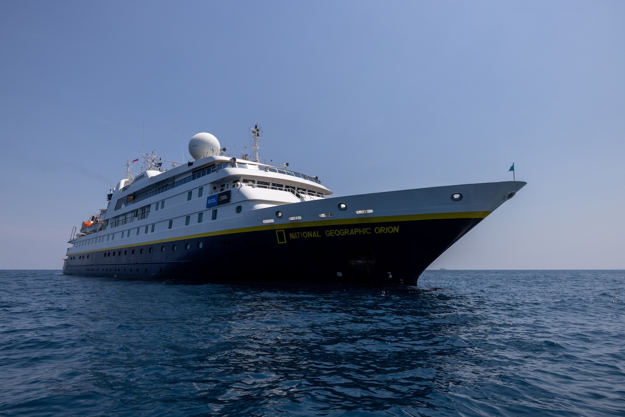 The Antarctic National Geographic Orion exterior 