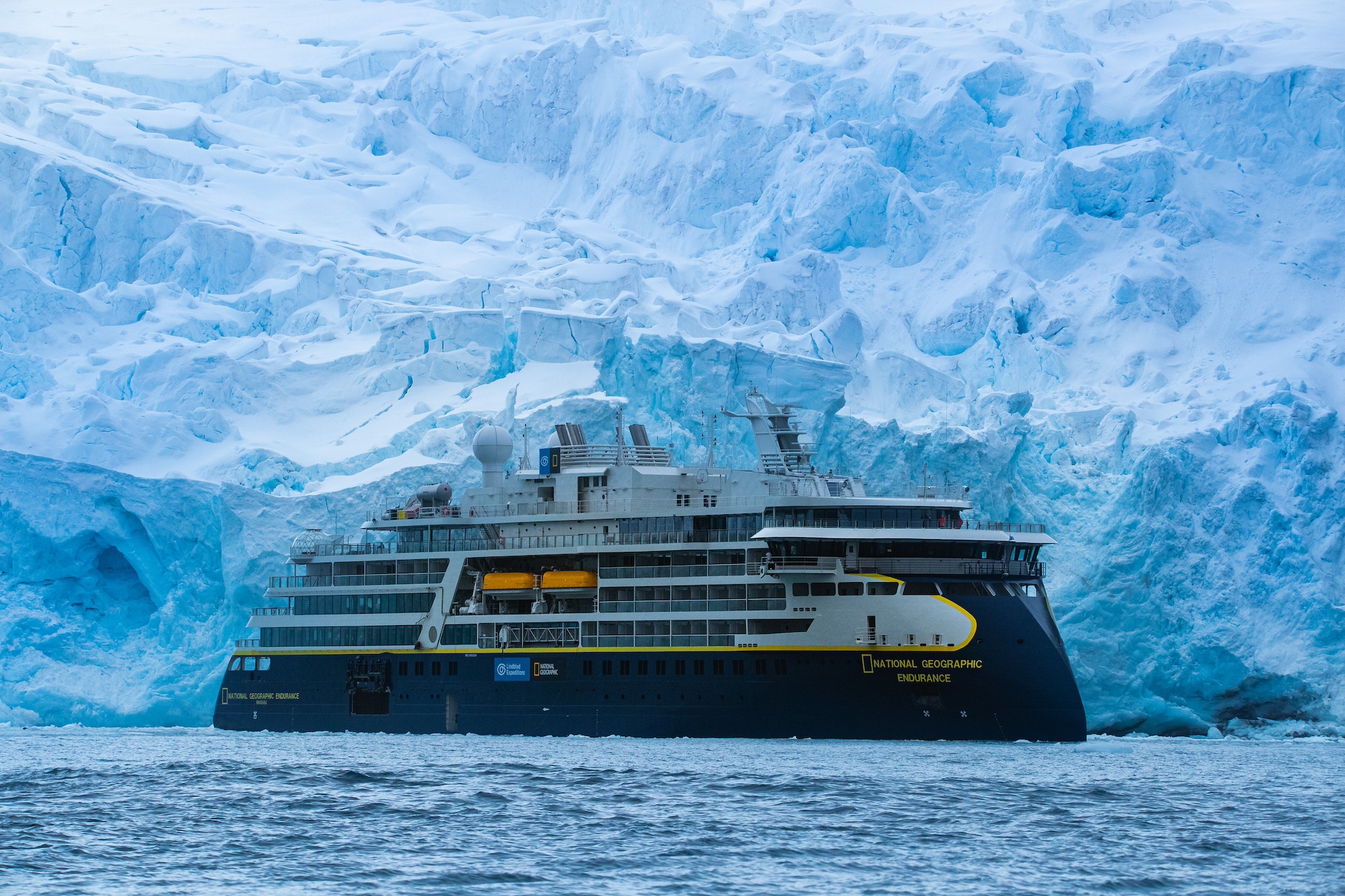 The National Geographic Endurance ship glides through Antarctica 
