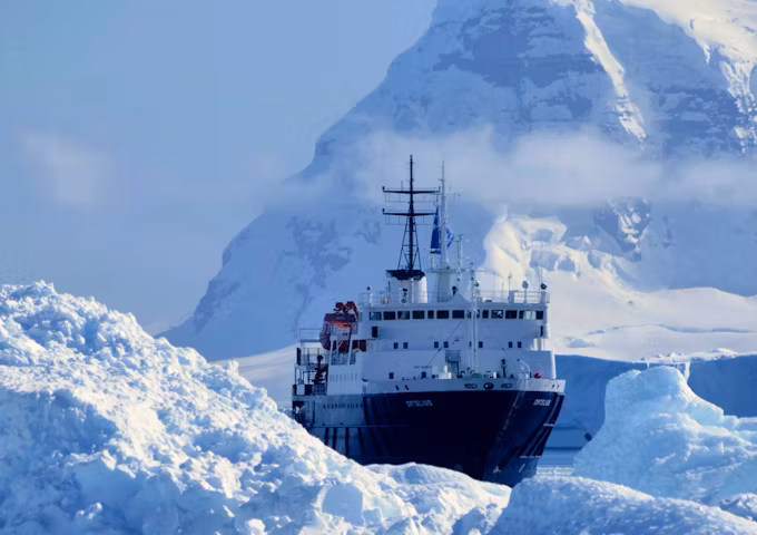 South of the Antarctic Circle