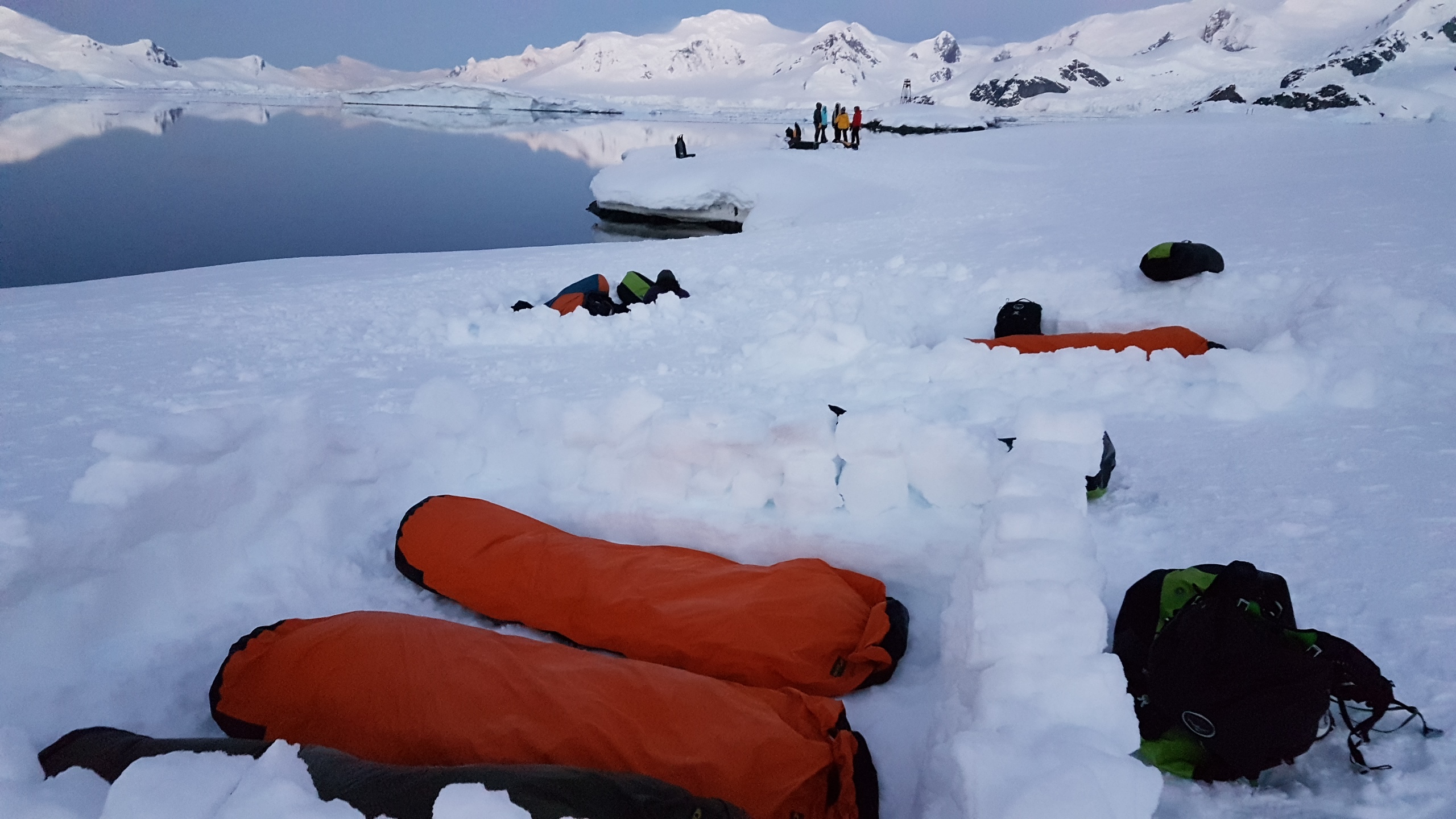 Camping in Antarctica