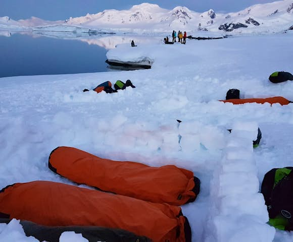 Camping in Antarctica