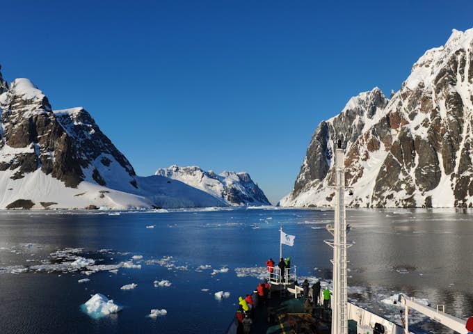 Cruising through Antarctic waters