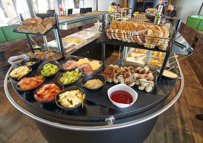 Buffet on the Hondius, an Antarctic ship