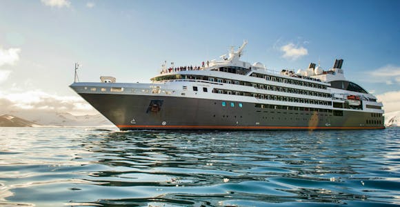 Expedition vessel in Antarctica, L'Austral cruise ship