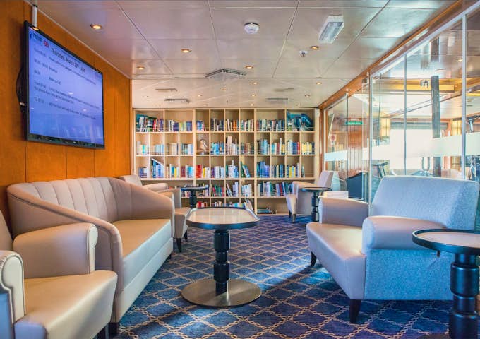Library onboard Sea Spirit Antarctic vessel ship