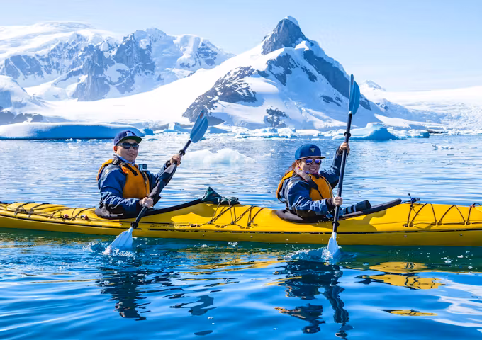 Kayaking in Antarctica