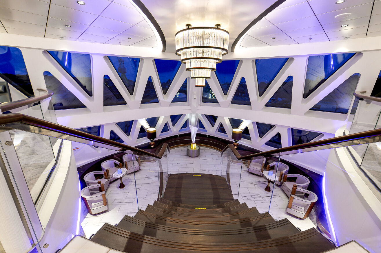 Ocean Explorer, an Antarctic cruise ship's, atrium