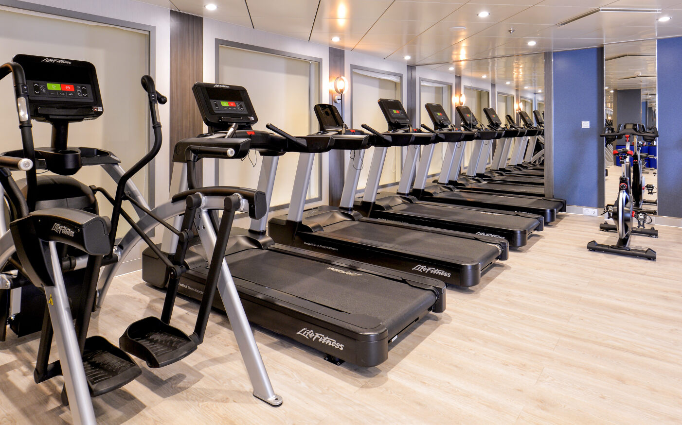Ocean Explorer, an Antarctic cruise ship's, fitness suite