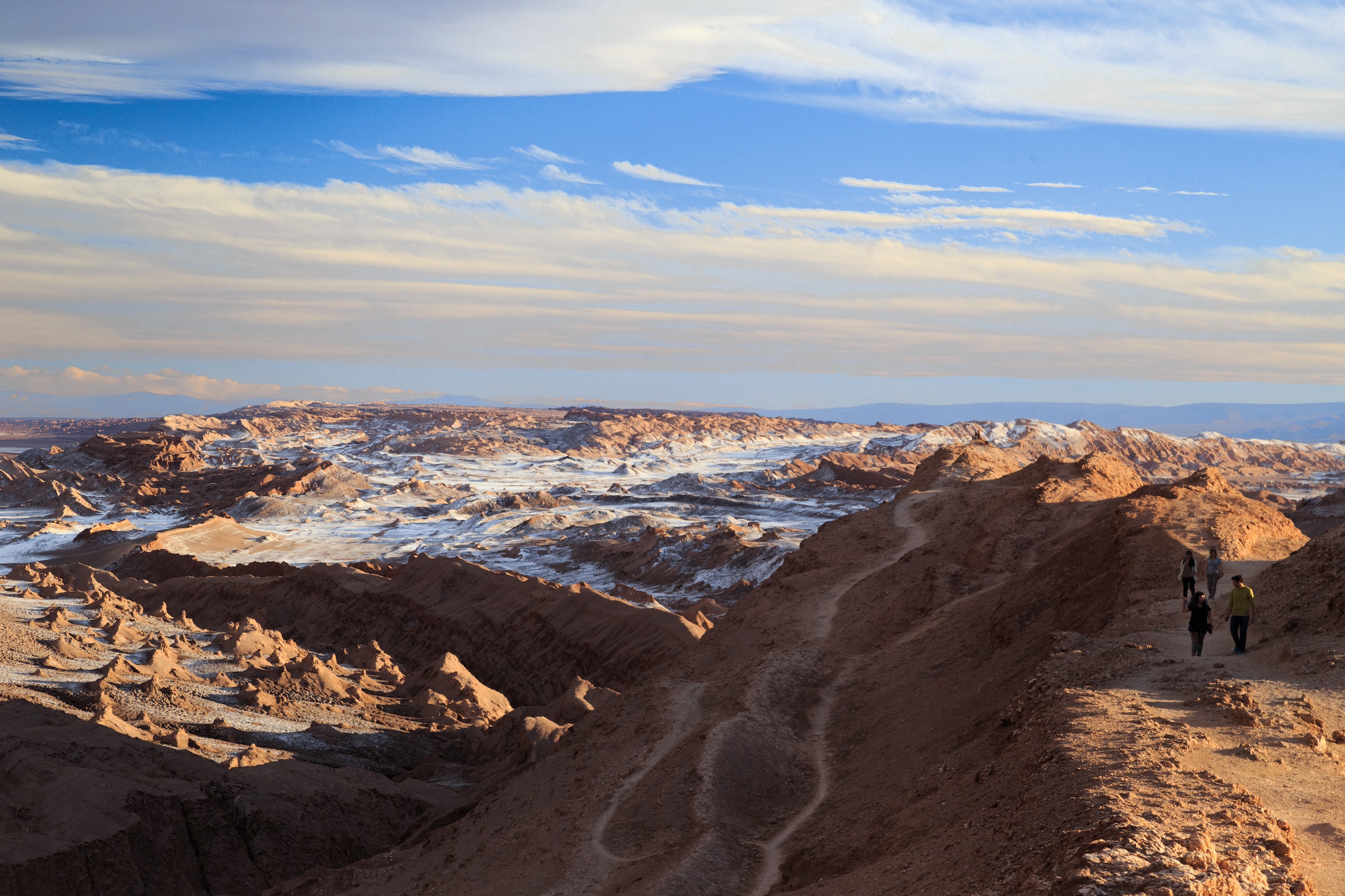 The odd salt and sand formations of Moon Valley in the Atacama