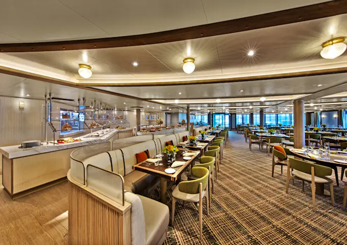 Colonnade Restaurant, Seabourn Venture, Antarctic Vessel