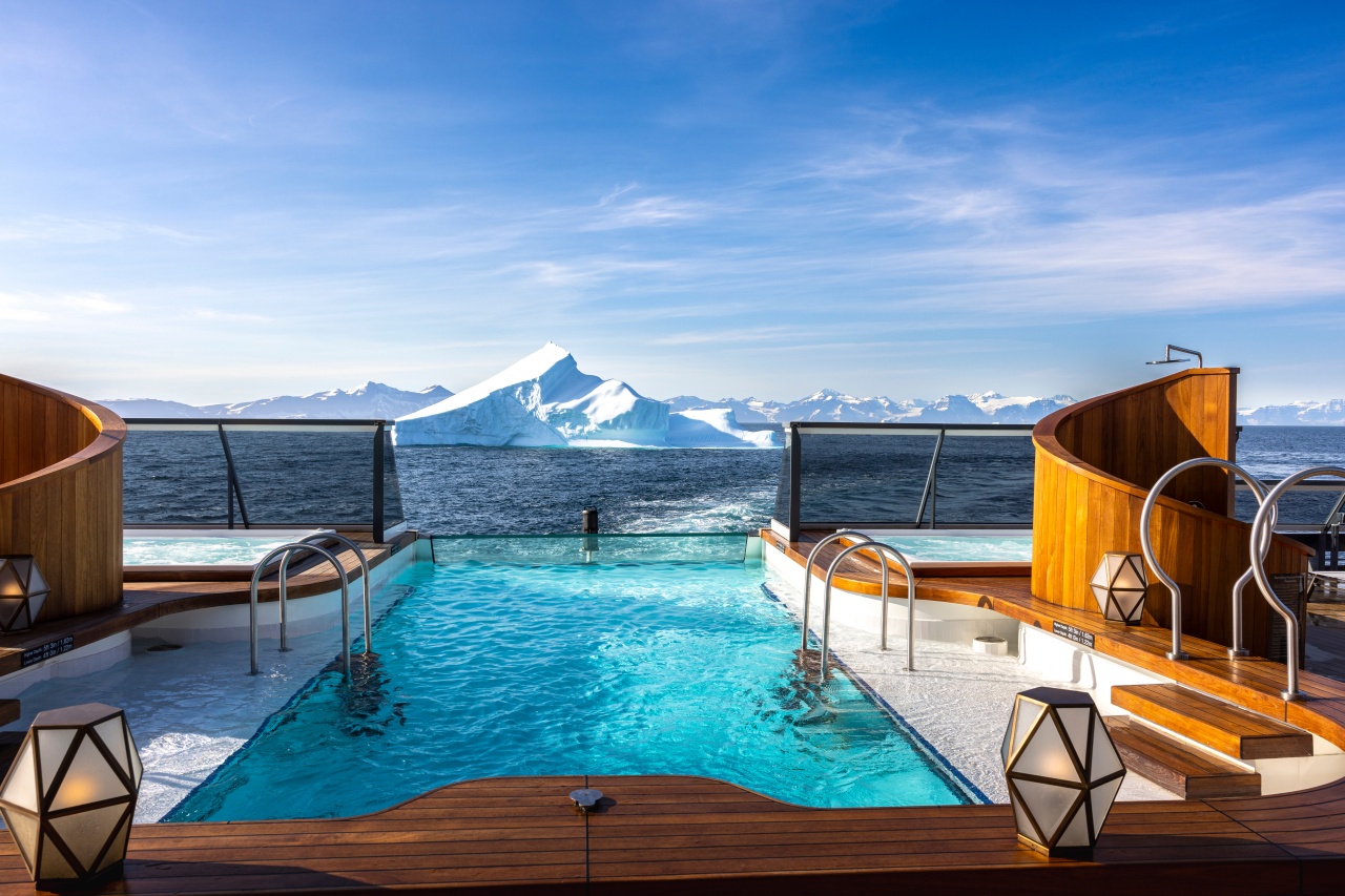 Swimming pool on deck, Seabourn Venture, Antarctic Vessel