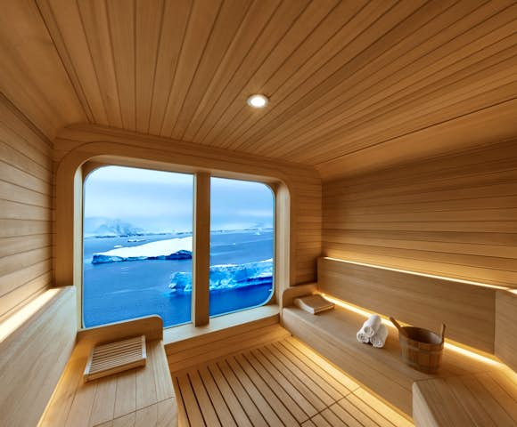 The sauna, Seabourn Venture, Antarctic Vessel