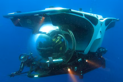 Seabourn submersible operating in Antarctica