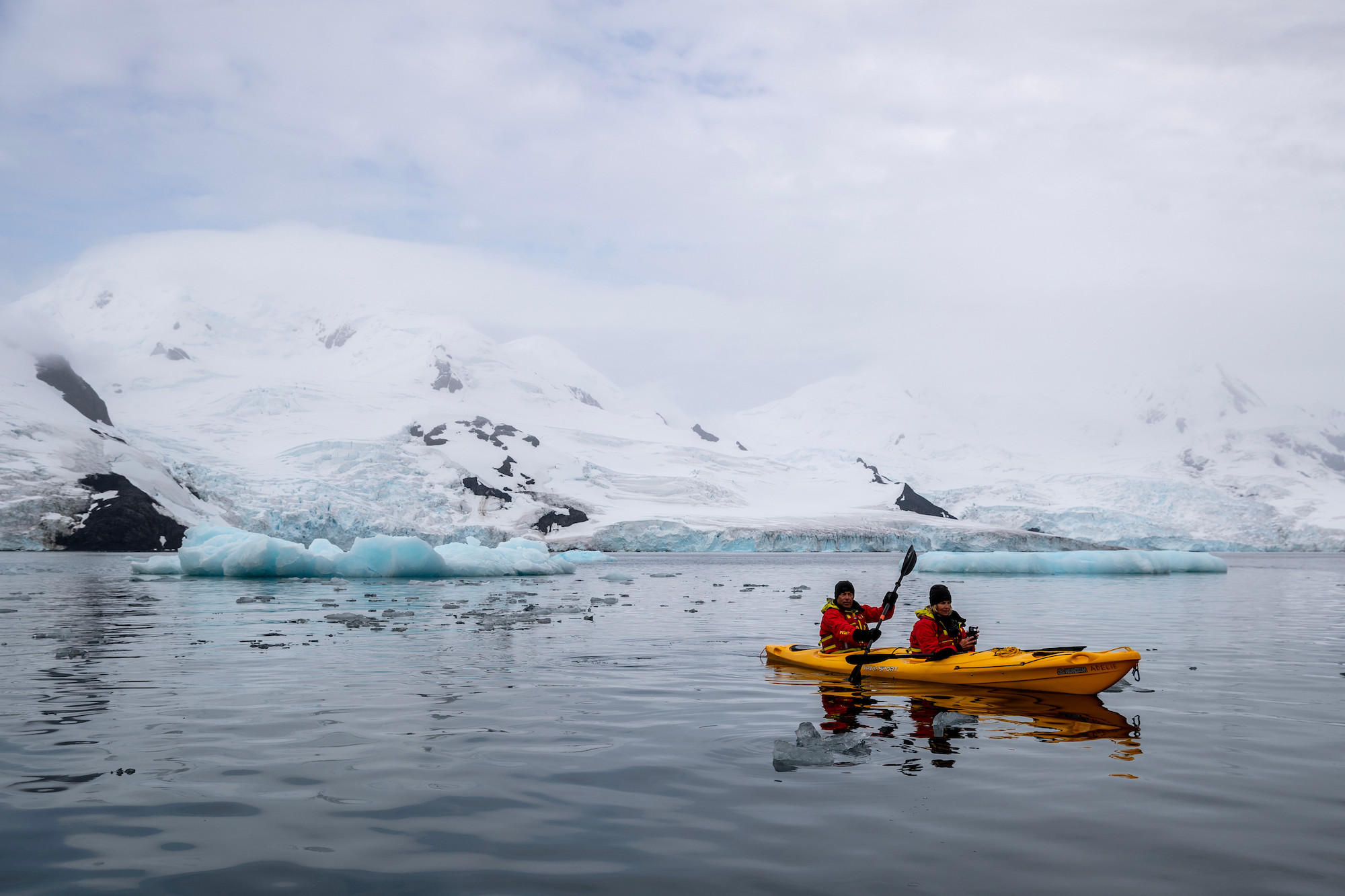 Kayaking in Antarctica