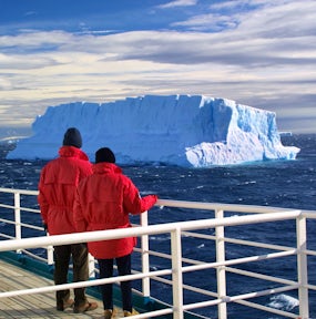 Antarctica Cruises get you up close to gigantic blue icebergs