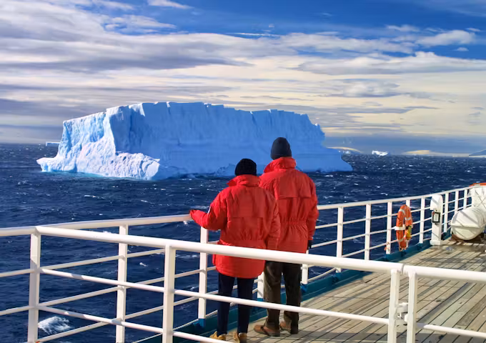 Iceberg spotting in Antarctica