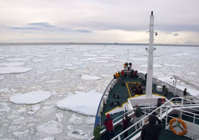 Cruise ship in Antarctica - Antarctica cruises
