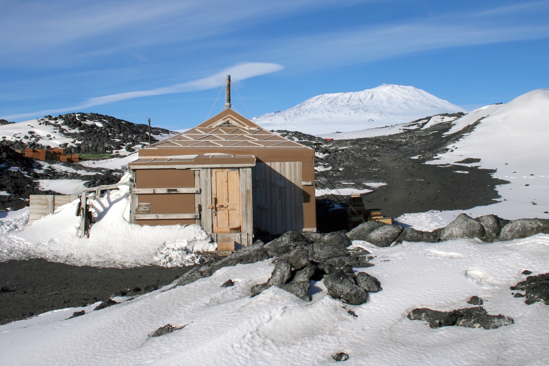Shackleton's Nimrod Hut at Cape Royds in the Ross Sea