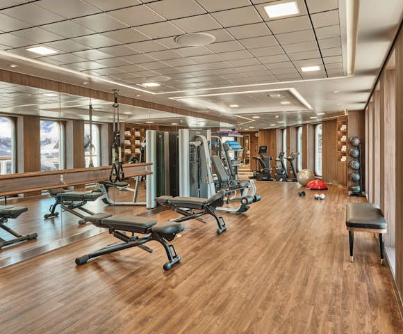 Fitness Lounge onboard SIlver Endeavour, Antarctic Vessel