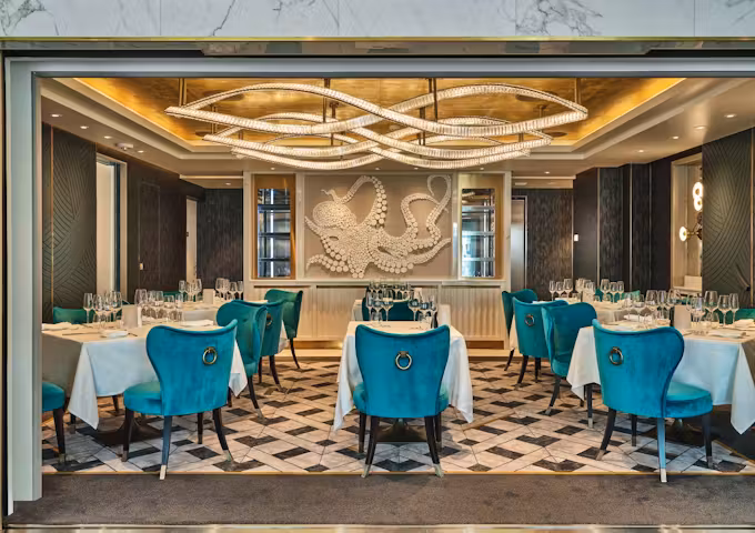 Il Terrazzino restaurant onboard SIlver Endeavour, Antarctic Vessel