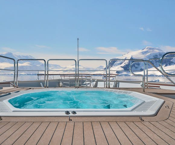 Jacuzzi onboard Silver Endeavour, Antarctic Vessel