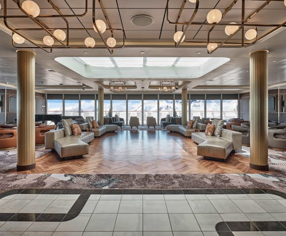 Observation Lounge onboard SIlver Endeavour, Antarctic Vessel