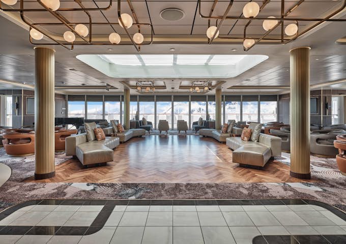 Observation Lounge onboard SIlver Endeavour, Antarctic Vessel